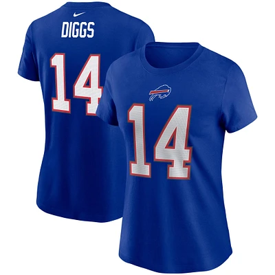 Women's Nike Stefon Diggs Royal Buffalo Bills Name & Number T-Shirt