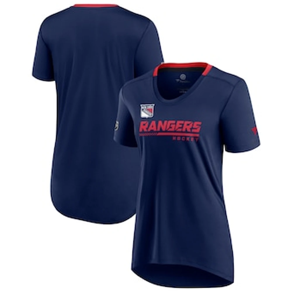 Women's Navy New York Rangers Authentic Pro Locker Room T-Shirt