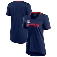 Women's Navy New York Rangers Authentic Pro Locker Room T-Shirt