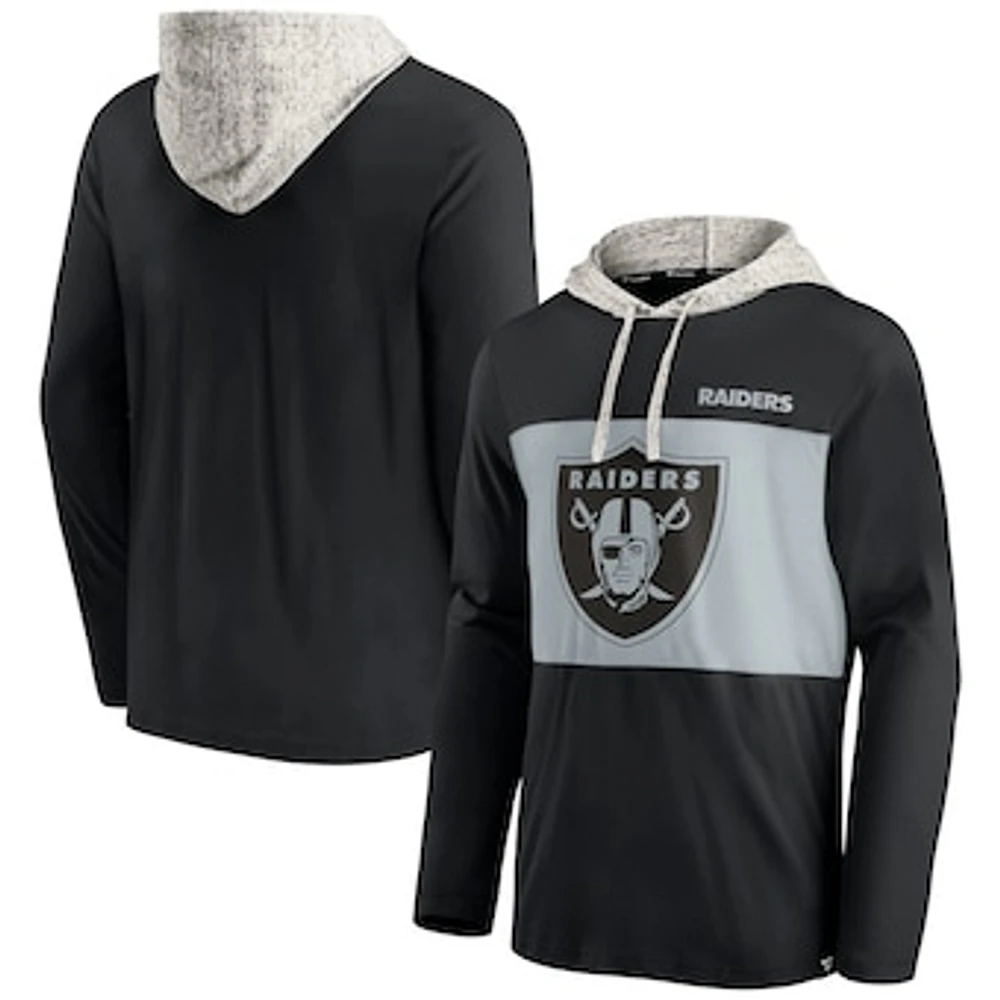 Men's Fanatics Black Las Vegas Raiders Long Sleeve Hoodie T-Shirt