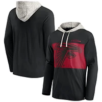 Men's Fanatics Black Atlanta Falcons Long Sleeve Hoodie T-Shirt