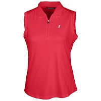 Women's Cutter & Buck Crimson Alabama Tide Forge Sleeveless Polo