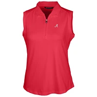 Women's Cutter & Buck Crimson Alabama Tide Forge Sleeveless Polo