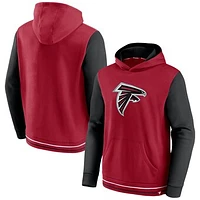 Men's Fanatics Red/Black Atlanta Falcons Block Party Pullover Hoodie