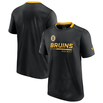 Men's Fanatics Black Boston Bruins Authentic Pro Locker Room - T-Shirt