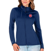 Women's Antigua Blue Detroit Pistons Generation Full-Zip Jacket