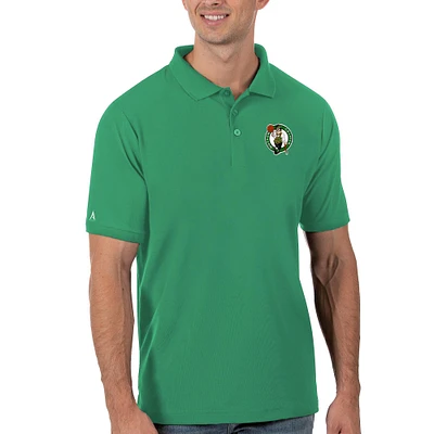 Men's Antigua Green Boston Celtics Legacy Pique Polo