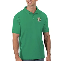 Men's Antigua Green Boston Celtics Legacy Pique Polo
