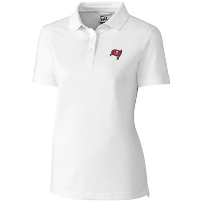 Women's Cutter & Buck White Tampa Bay Buccaneers Advantage Polo