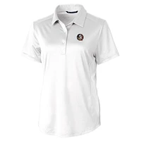 Women's Cutter & Buck White Florida State Seminoles Prospect Polo