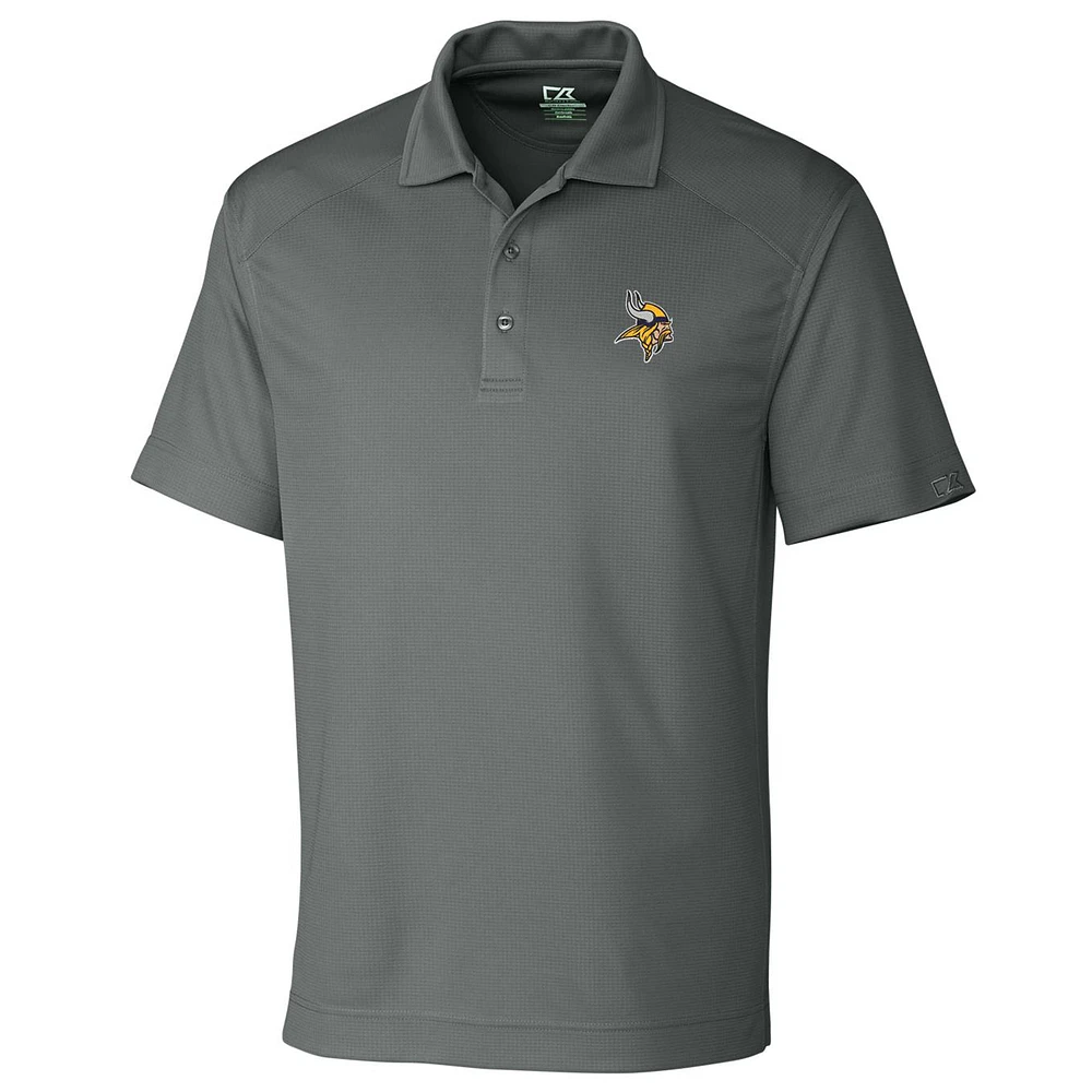 Men's Cutter & Buck Gray Minnesota Vikings Big & Tall DryTec Genre Polo