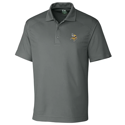 Men's Cutter & Buck Gray Minnesota Vikings Big & Tall DryTec Genre Polo