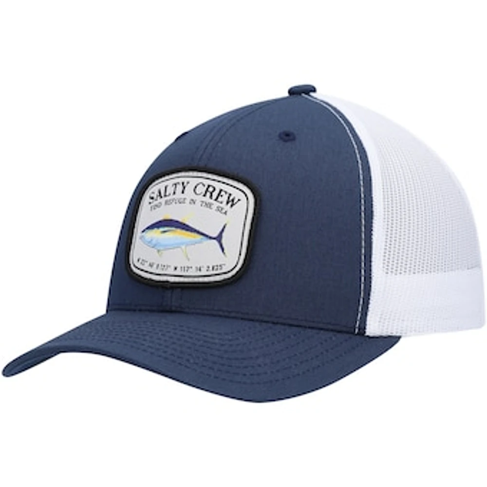 Men's Salty Crew Navy/White Pacific Retro Trucker Snapback Hat