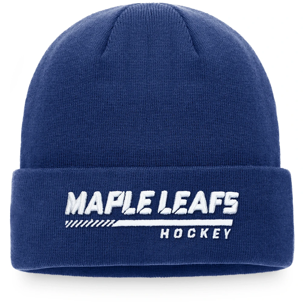 Men's Fanatics Royal Toronto Maple Leafs Authentic Pro Locker Room Cuffed Knit Hat