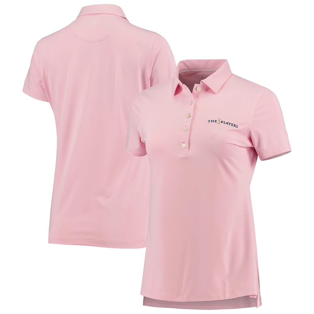 Women's Peter Millar Pink THE PLAYERS Perfect Performance Polo