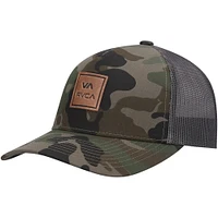 Youth RVCA Camo ATW Curved Trucker Snapback - Hat