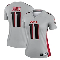 Women's Nike Julio Jones Gray Atlanta Falcons Inverted Legend Player Performance Top