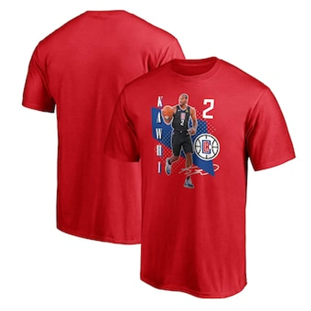 Men's Fanatics Kawhi Leonard Red LA Clippers Pick & Roll T-Shirt