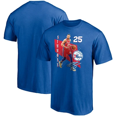 Men's Fanatics Ben Simmons Royal Philadelphia 76ers Pick & Roll T-Shirt