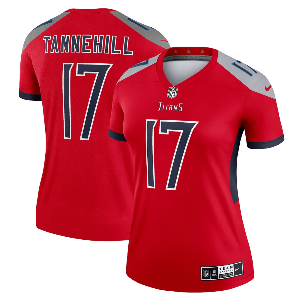 Women's Nike Ryan Tannehill Red Tennessee Titans Inverted Legend Player Performance Top