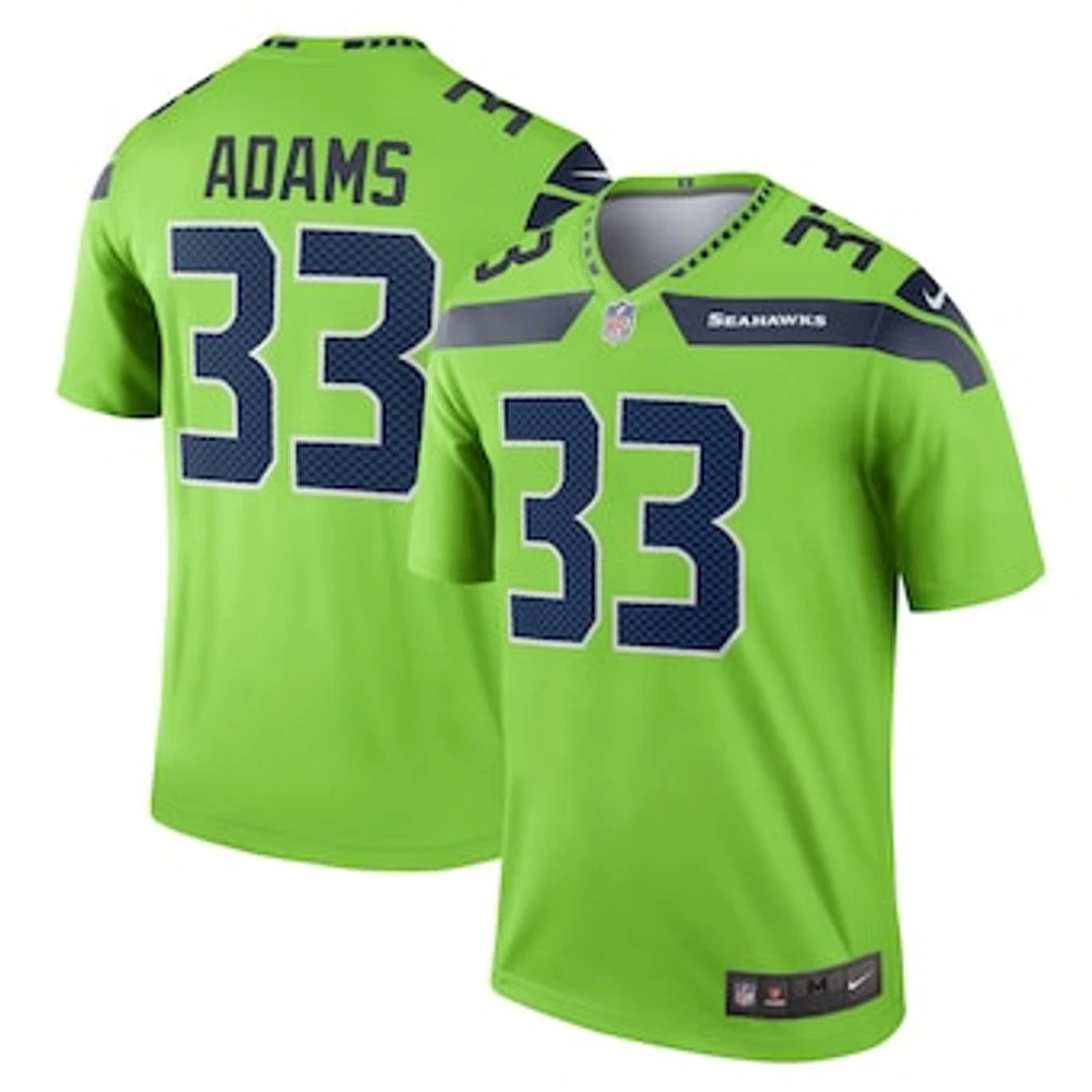 Men's Nike Jamal Adams Neon Green Seattle Seahawks Alternate Legend Player Performance Top