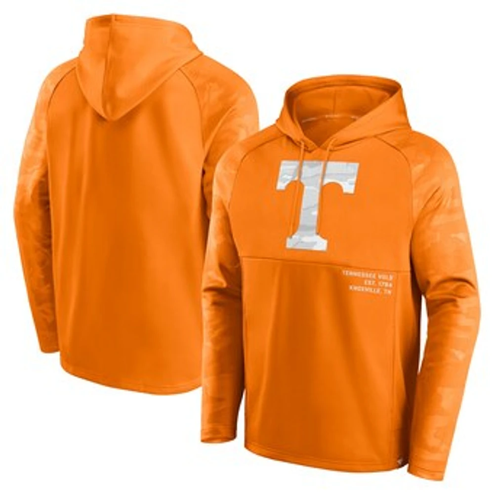 Men's Fanatics Tennessee Orange Tennessee Volunteers Defender Raglan Pullover Hoodie