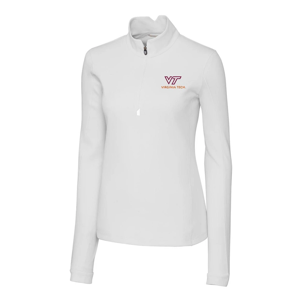 Women's Cutter & Buck Virginia Tech Hokies Traverse Half-Zip Pullover Jacket