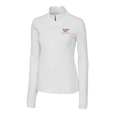 Women's Cutter & Buck Virginia Tech Hokies Traverse Half-Zip Pullover Jacket