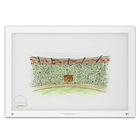 Chicago Cubs Wrigley Field Sketch Limited Edition 20'' x 14'' Limited Edition Fine Art Print