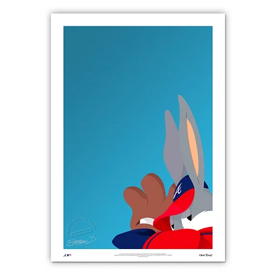 Atlanta Braves 14'' x 20'' Bugs Bunny Limited Edition Fine Art Print