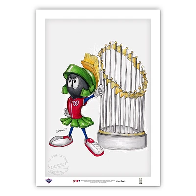Washington Nationals 2019 World Series Champions 24'' x 36'' Marvin the Martian Limited Edition Fine Art Print