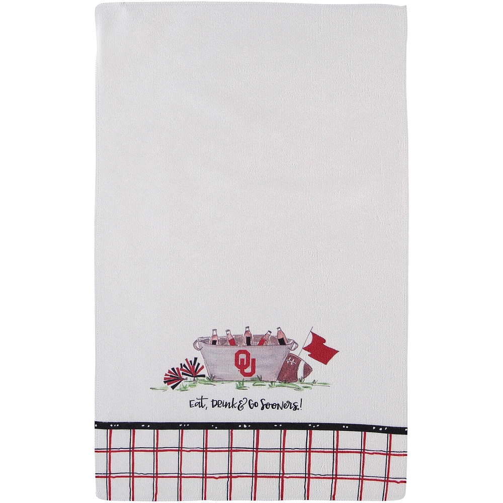 Oklahoma Sooners Eat Drink & Go Team Kitchen Towel