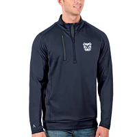 Men's Antigua Navy/Charcoal Butler Bulldogs Generation Half-Zip Pullover Jacket