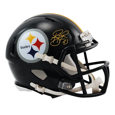 Troy Polamalu Pittsburgh Steelers Autographed Riddell Speed Mini Helmet