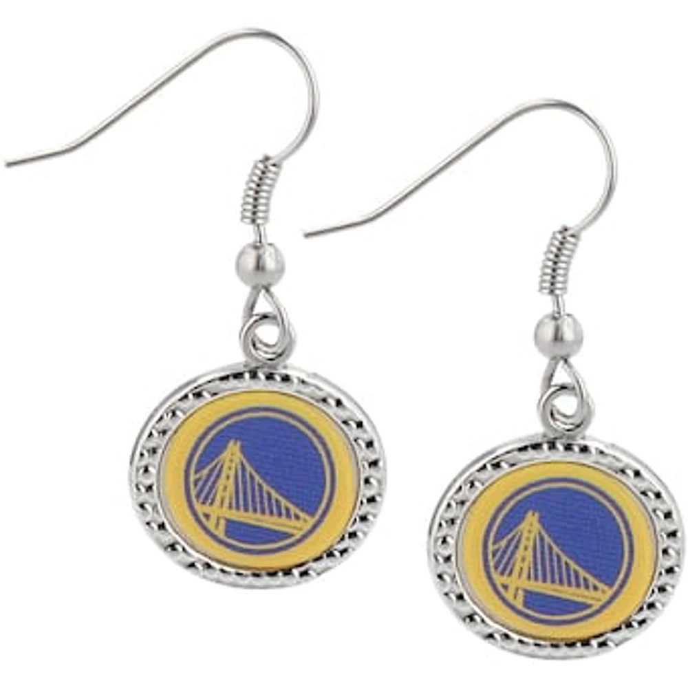 Women's WinCraft Golden State Warriors Team Round Dangle Earrings