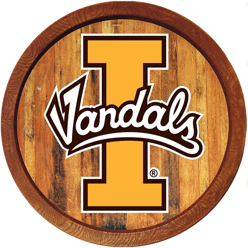 Idaho Vandals 21'' x 21'' Color Logo Faux Barrel Top Sign