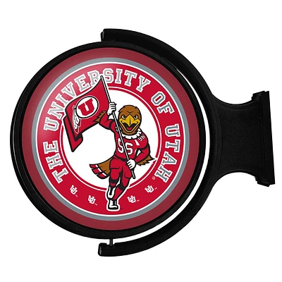 Utah Utes 23'' x 21'' Team Mascot Illuminated Rotating Wall Sign