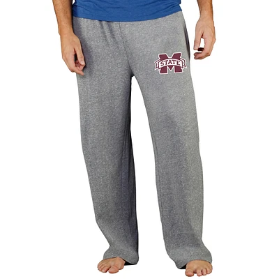 Men's Concepts Sport Gray Mississippi State Bulldogs Mainstream Terry Pants