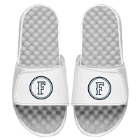 Men's ISlide White Cal State Fullerton Titans Circle Logo Slide Sandals
