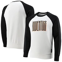 Men's adidas Black/White Juventus Graphic Raglan Pullover Sweatshirt