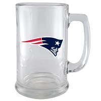 The Sports Vault New England Patriots - Wordmark 15oz. Glass Mug