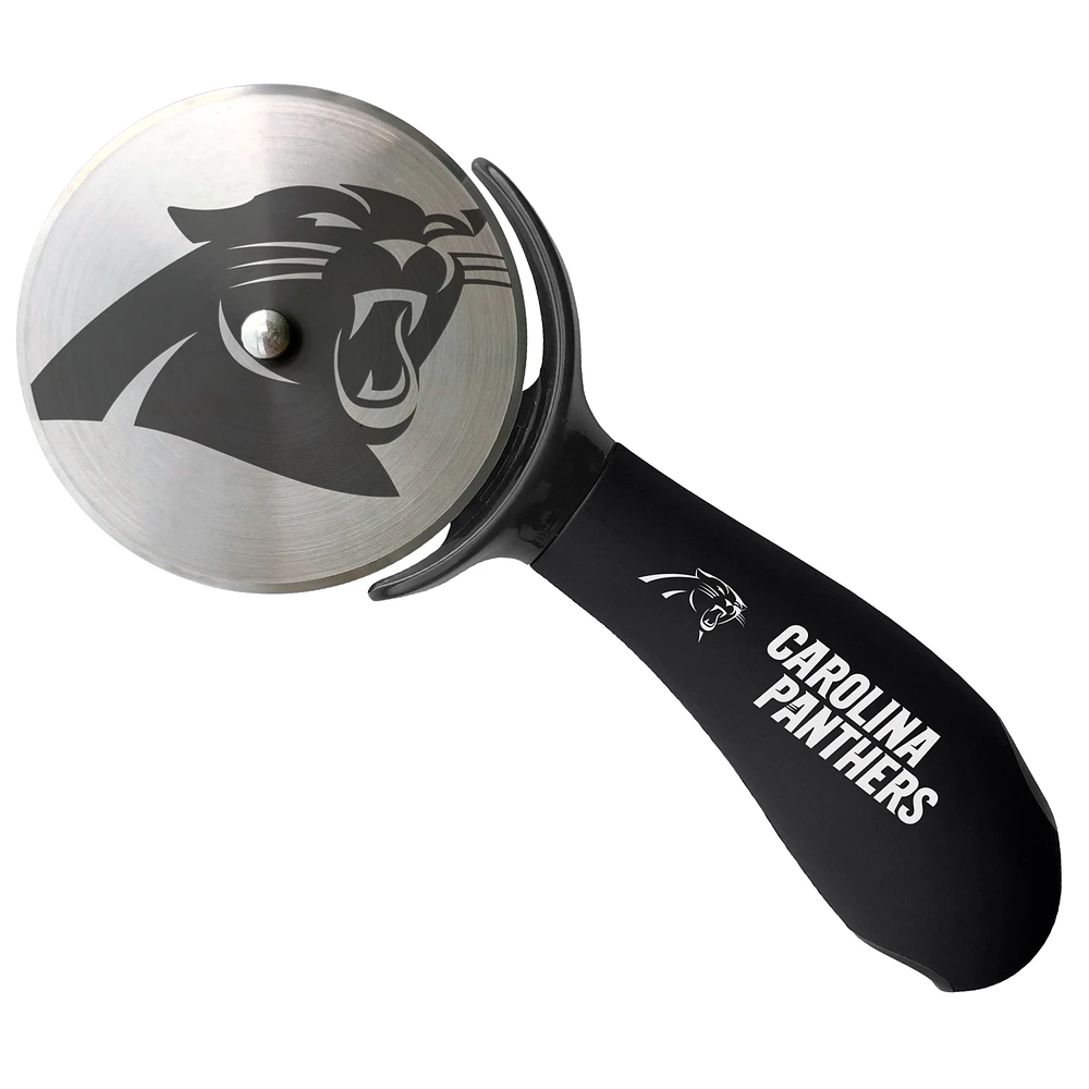 The Sports Vault Carolina Panthers - Stainless Steel Pizza Cutter