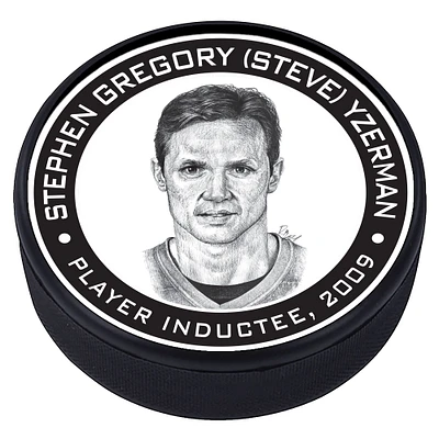 Steve Yzerman Detroit Red Wings - 2009 Legends Line Textured Hockey Puck