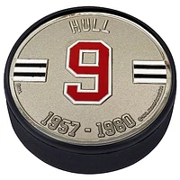 Bobby Hull Chicago Blackhawks - Hall of Fame Player Medallion Hockey Puck