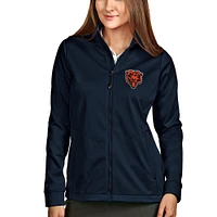 Women's Antigua Navy Chicago Bears Bear Head Full-Zip Golf Jacket