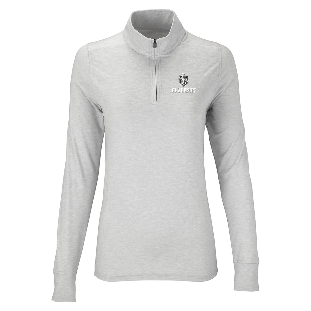 Women's Silver Clarkson Golden Knights Vansport Zen Quarter-Zip Pullover Jacket