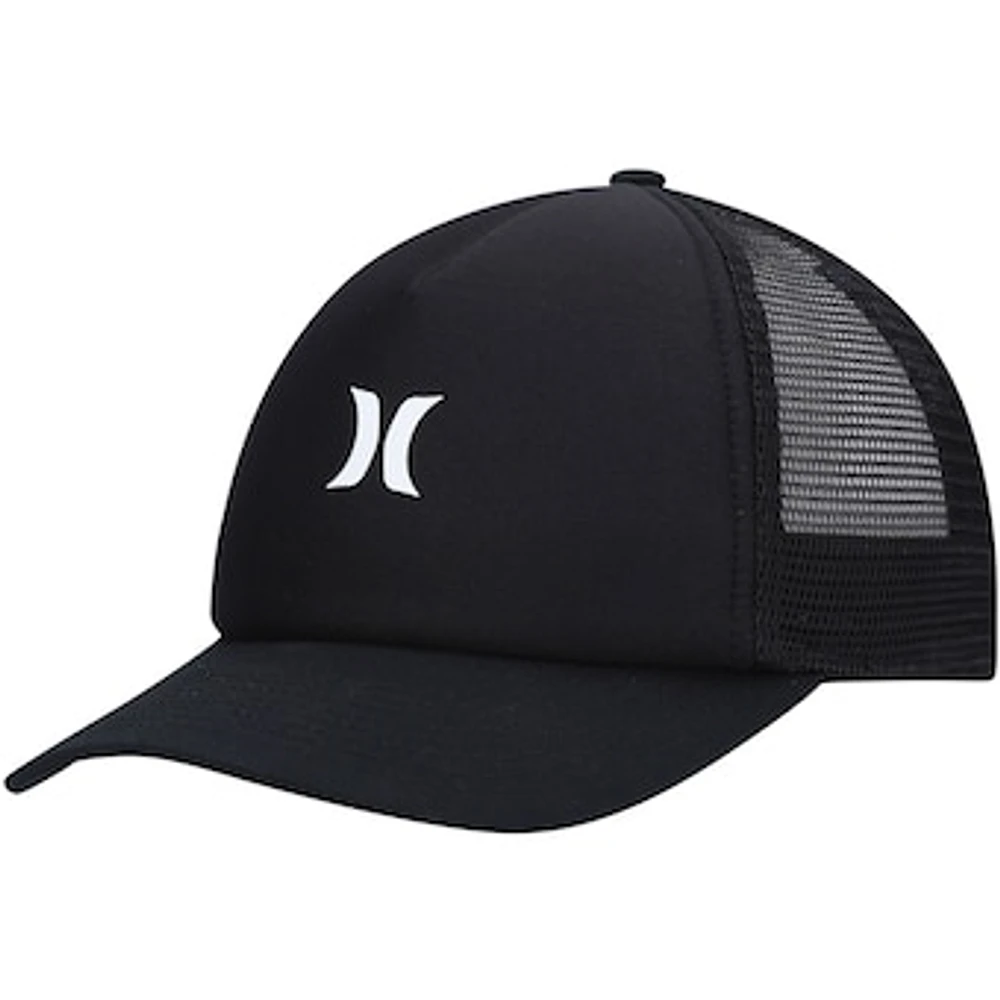 Women's Hurley Black Icon Trucker - Snapback Hat