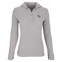 Women's Gray/White UCF Knights Baja Pullover Hoodie