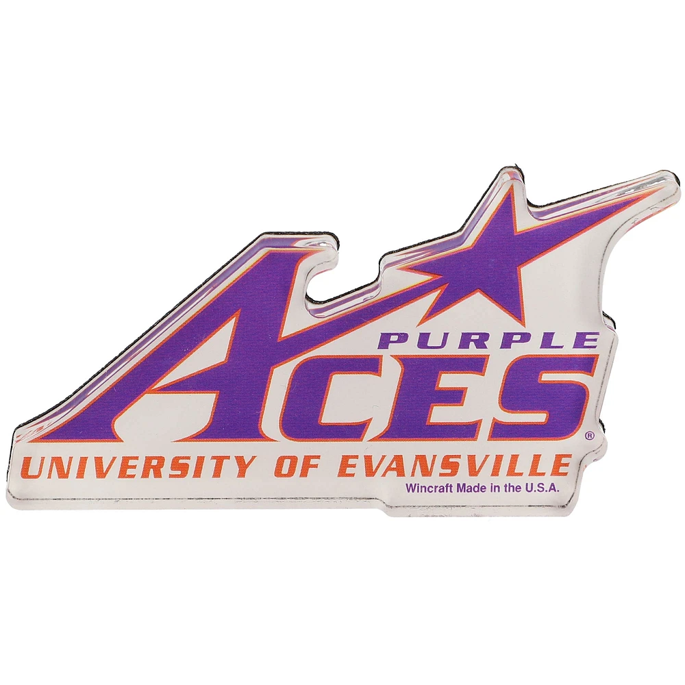 WinCraft Evansville Purple Aces 2.5'' x 3.5'' Fridge Magnet