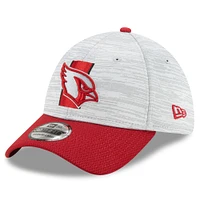 Men's New Era Gray/Cardinal Arizona Cardinals 2021 NFL Training Camp Official 39THIRTY Flex Hat